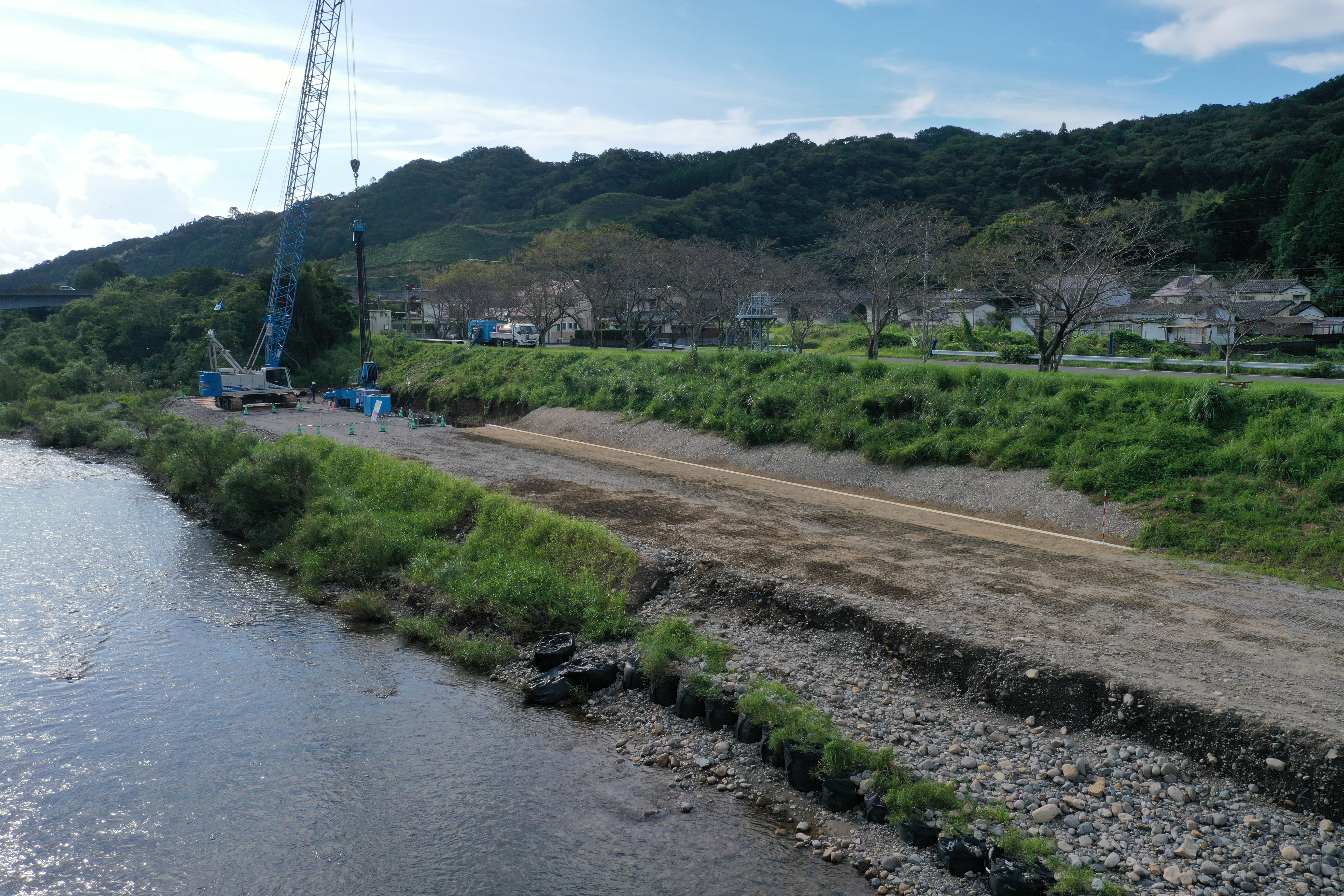 令和4年度　防安広域　第95-1-1号　祝子川　宇和田地区　堤防漏水対策工事その1